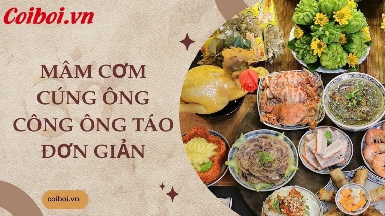 Hướng dẫn soạn mâm cúng ông Công ông Táo đơn giản tại nhà