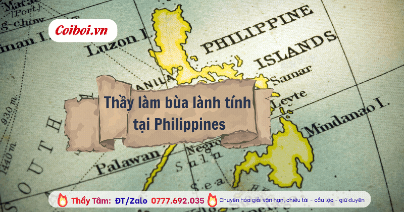 Thầy làm bùa lành tính tại Philippines cho người Việt xa xứ