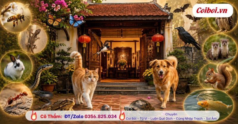 Giải mã 21 con vật vào nhà có điềm gì? Dấu hiệu may mắn hay xui xẻo bạn nên biết
